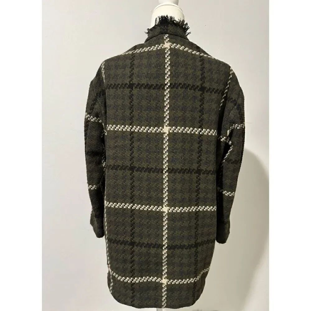 Lucky Brand green plaid flannel jacket S - Picture 6 of 7